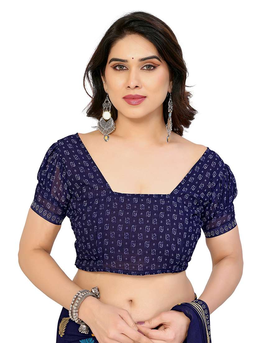 Women Pack Of 2 Printed Combo Saree With Blouse - 22602090 -  Standard Image - 4
