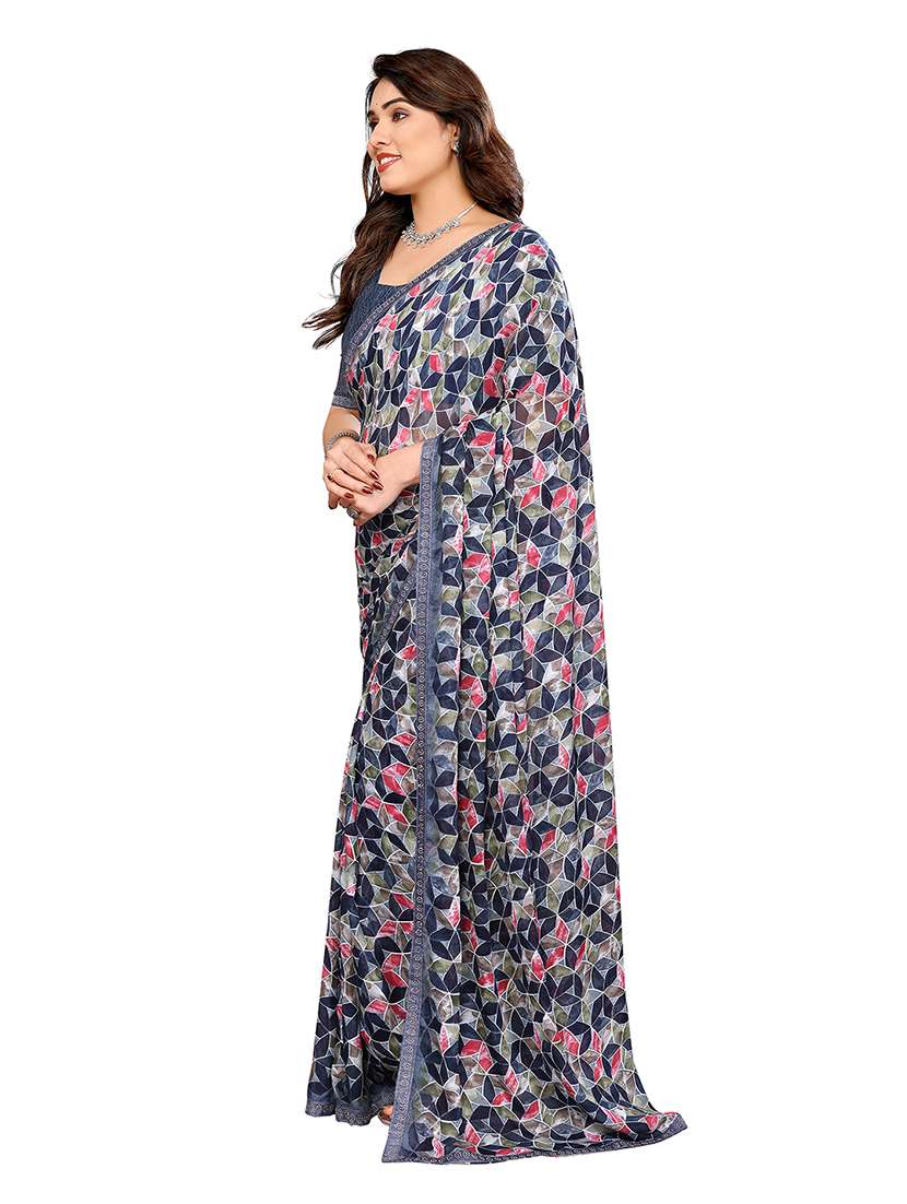 women pack of 2 printed combo saree with blouse - 22602256 -  Standard Image - 1