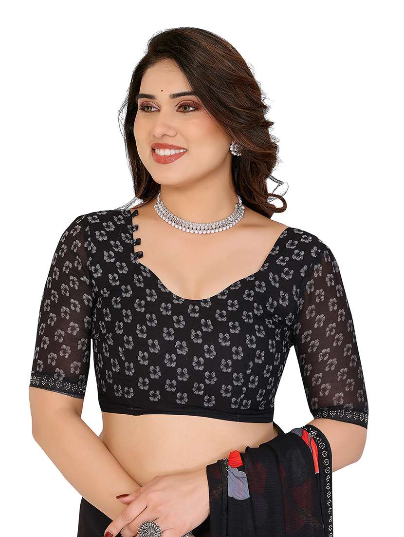 Women Pack Of 2 Printed Combo Saree With Blouse - 22602372 -  Standard Image - 4