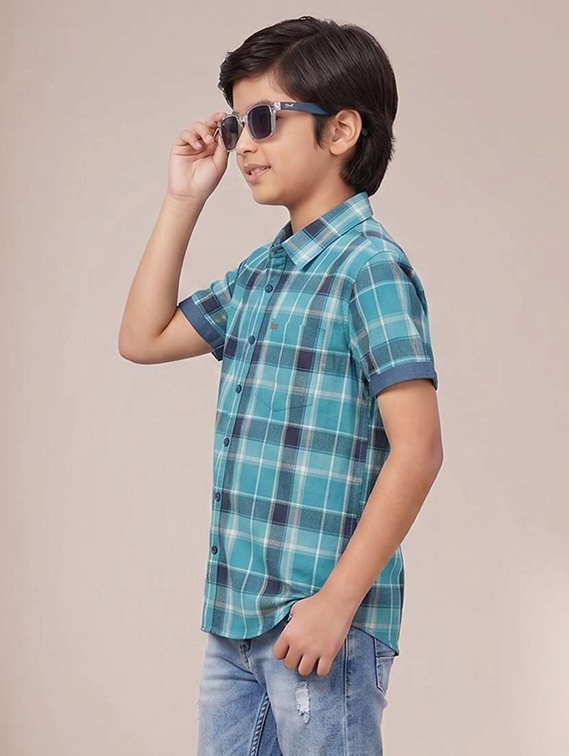 boys printed short sleeves regular fit shirt - 22602546 -  Standard Image - 1