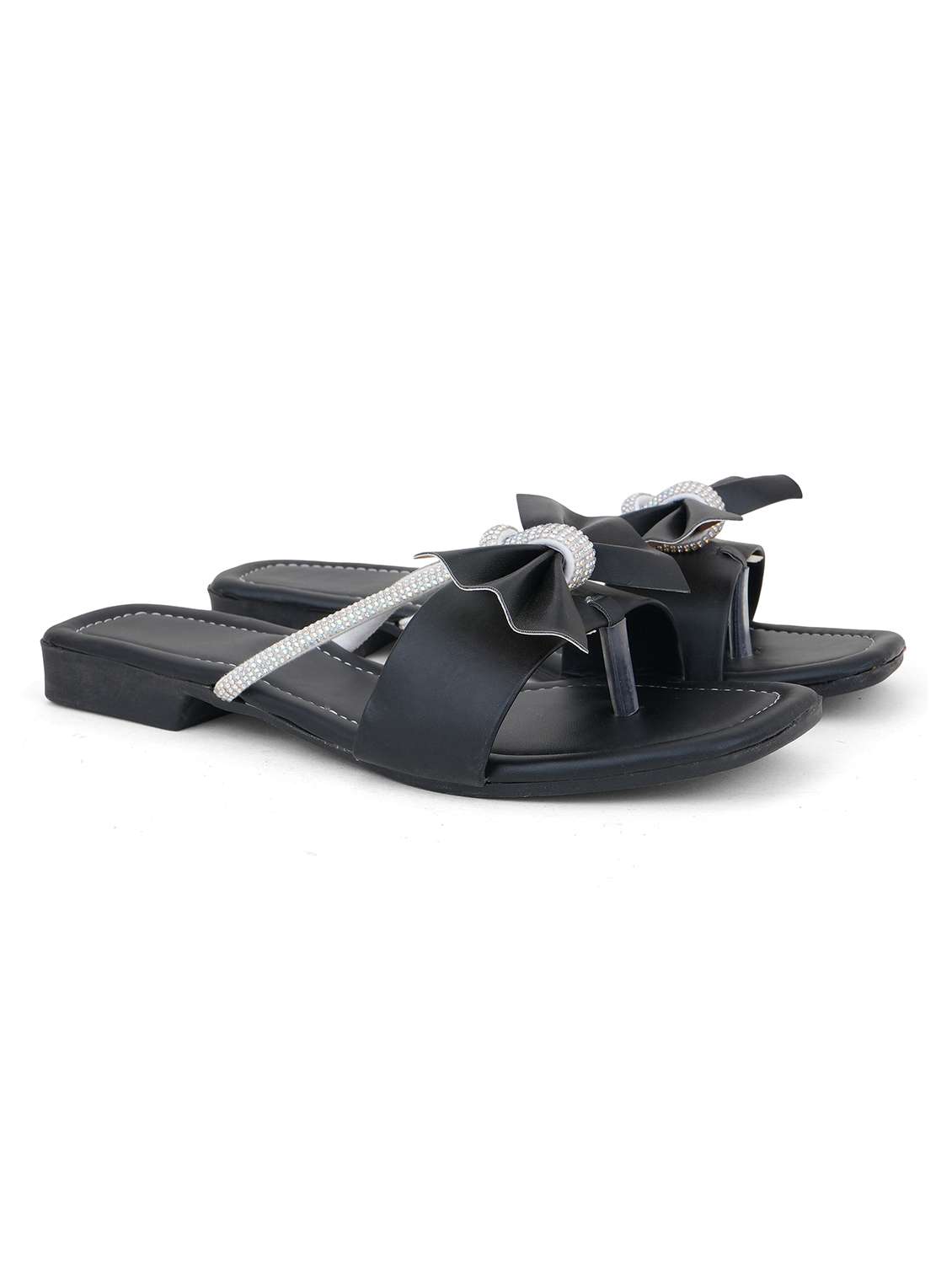 women embellished toe separator flats - 22602676 -  Standard Image - 1