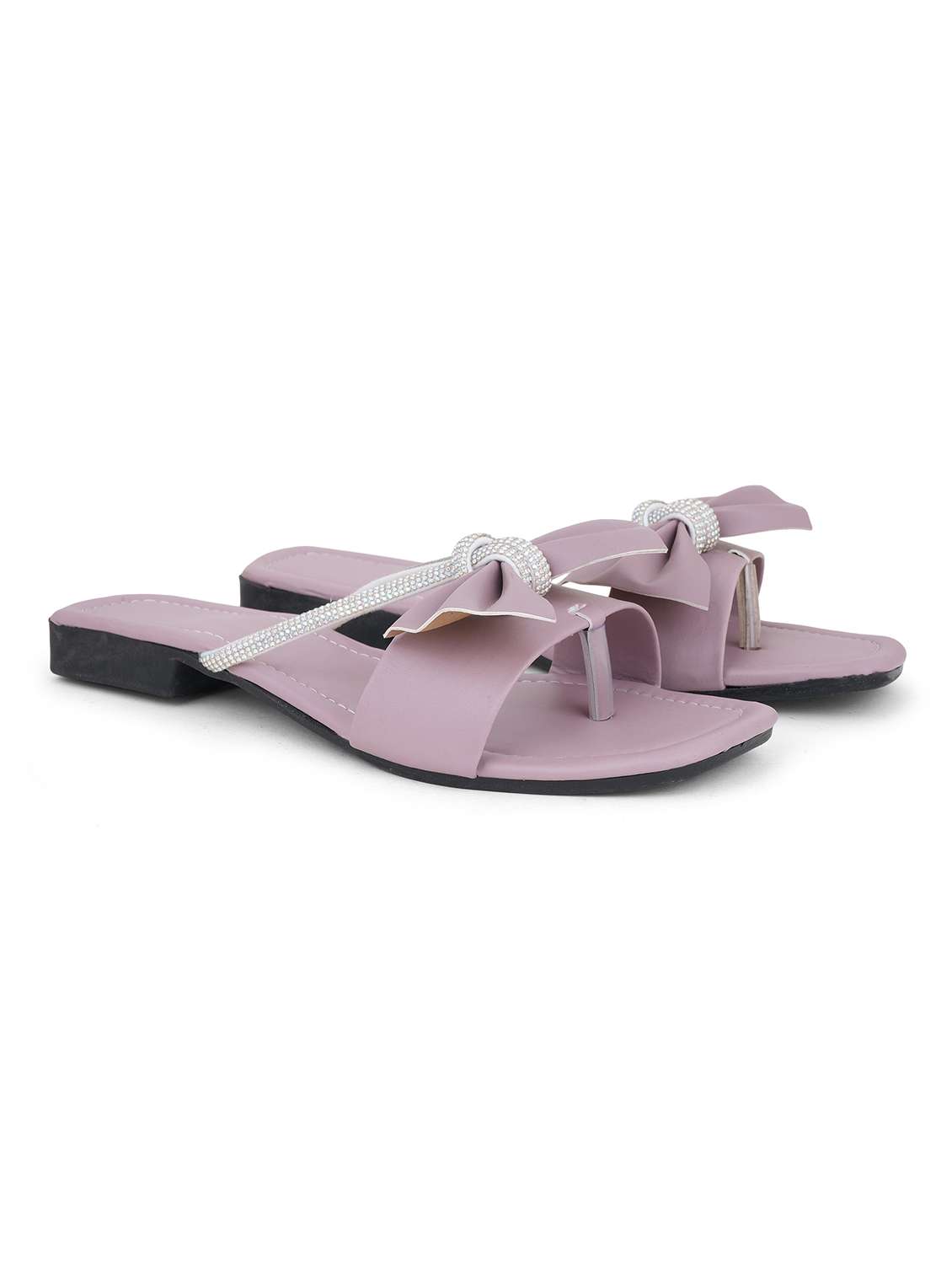 women embellished toe separator flats - 22602678 -  Standard Image - 1