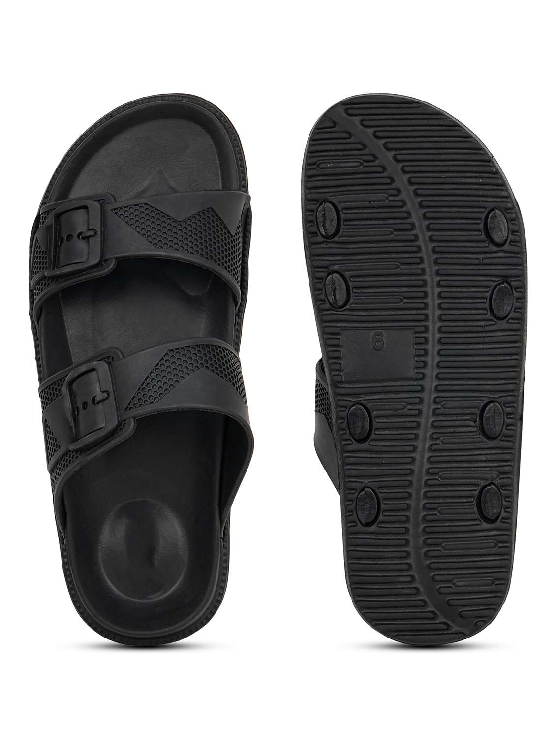 Men Textured Slip On Slider - 22602732 -  Standard Image - 4