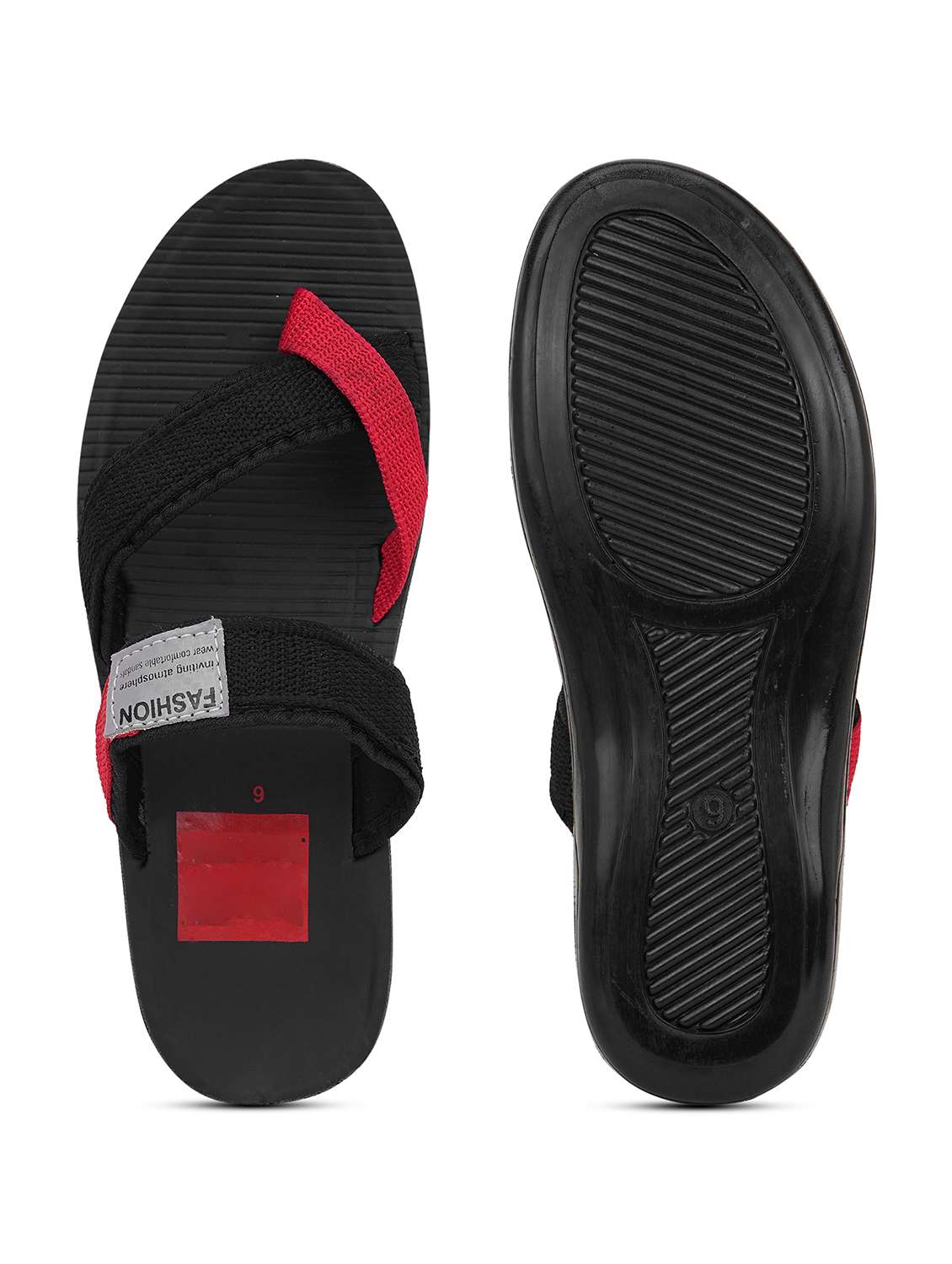 men colourblocked toe separator slipper - 22602737 -  Standard Image - 4