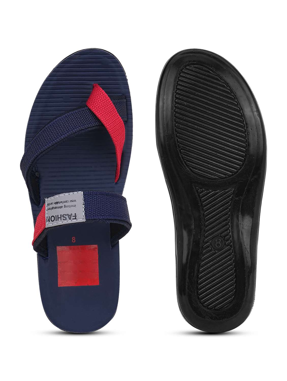 men colourblocked toe separator slipper - 22602738 -  Standard Image - 4