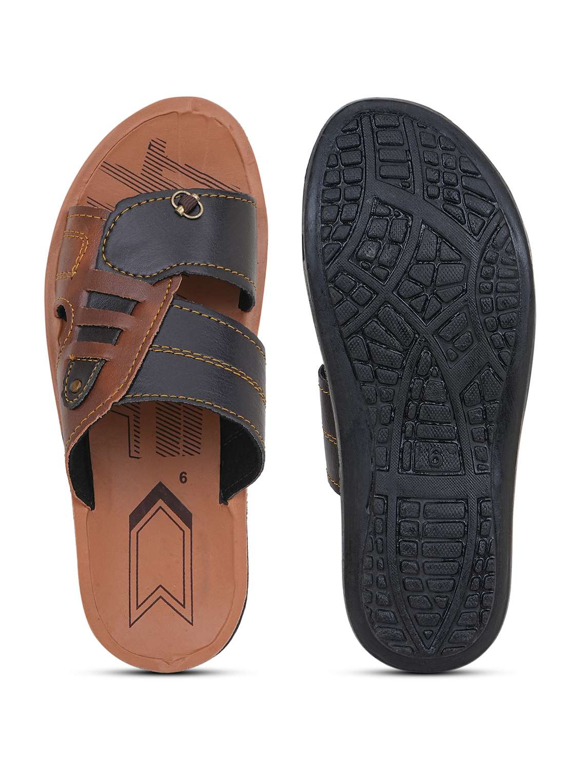 Men Colourblocked Toe Separator Sandal - 22602739 -  Standard Image - 4