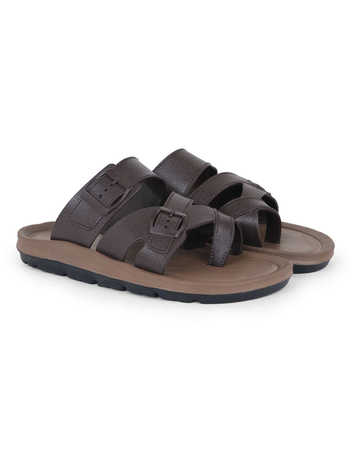 men textured one toe sandal - 22602745 -  Standard Image - 1