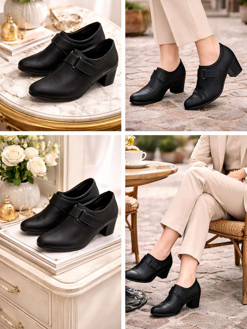 women solid slip on formal shoes - 22602830 -  Standard Image - 4
