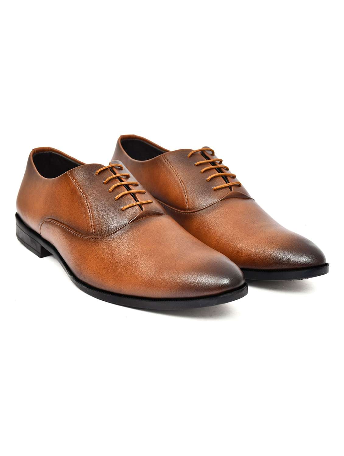 men textured lace up oxford shoes - 22602841 -  Standard Image - 1