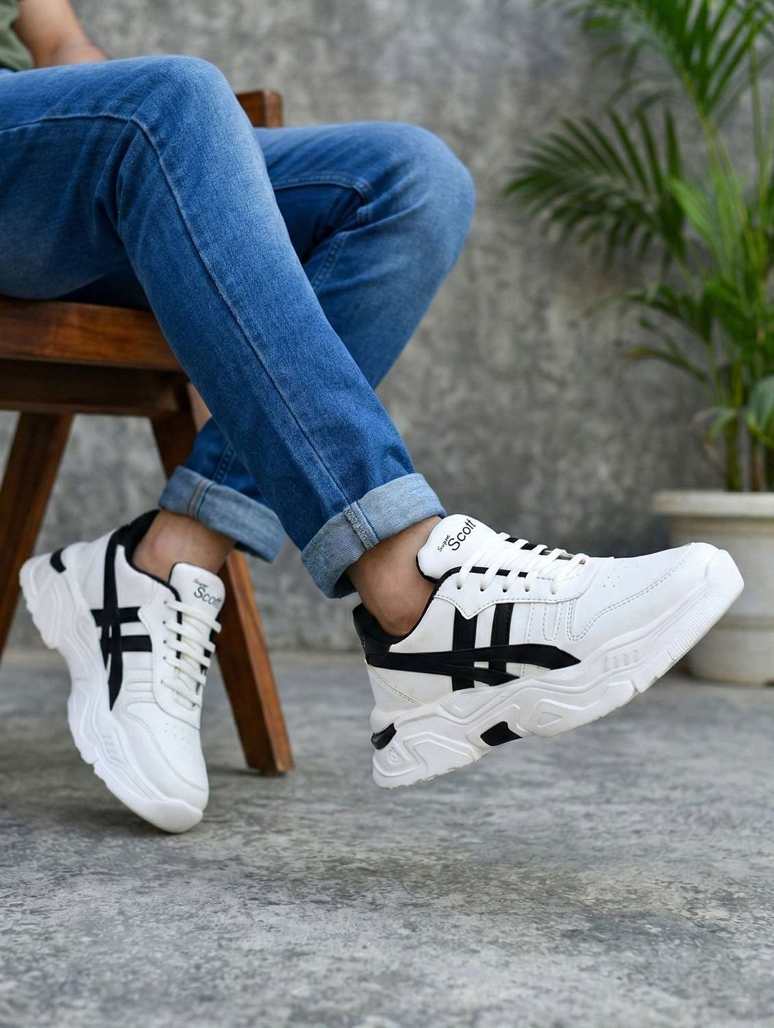Men Textured Lace Up Sneaker - 22602856 -  Standard Image - 4