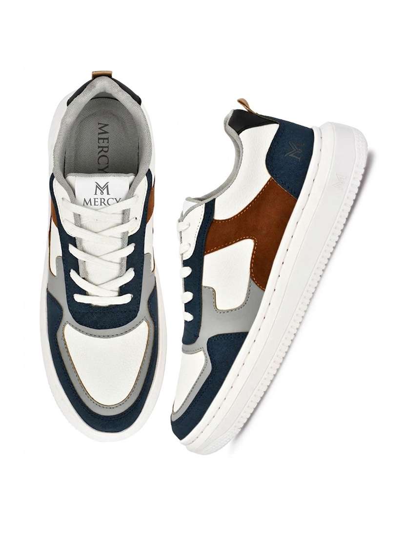 men color block lace up sneaker - 22602861 -  Standard Image - 1