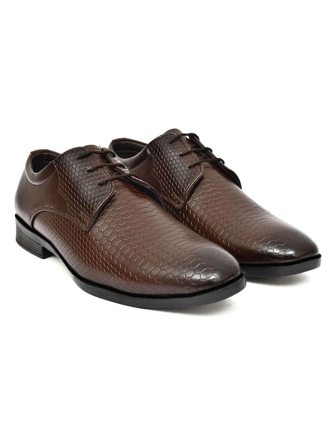 men brown lace-up derby - 22602873 -  Standard Image - 1