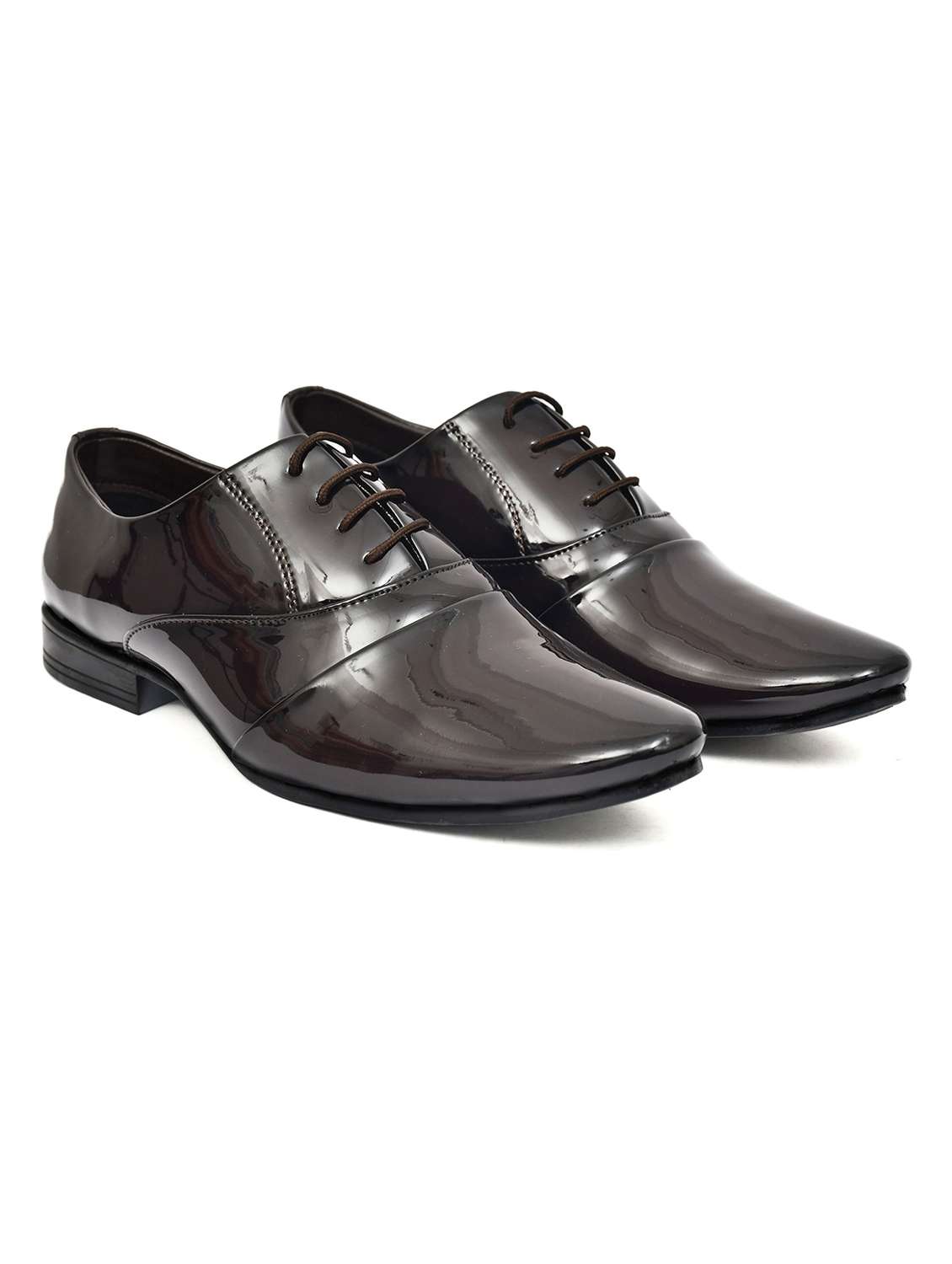 men brown lace-up oxford - 22602877 -  Standard Image - 1