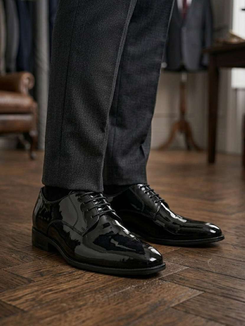 men black lace-up oxford - 22602879 -  Standard Image - 4