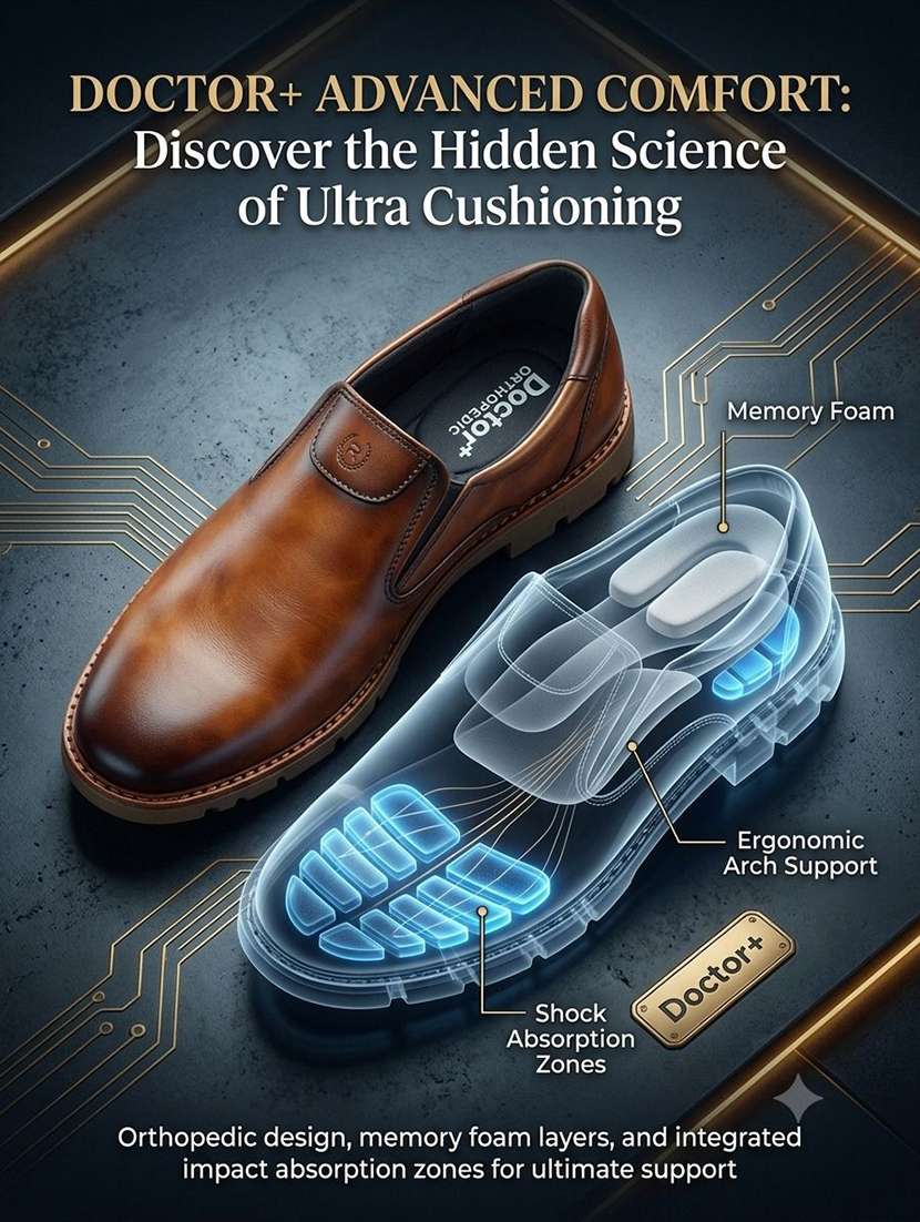 men textured slip on casual shoes - 22602884 -  Standard Image - 4