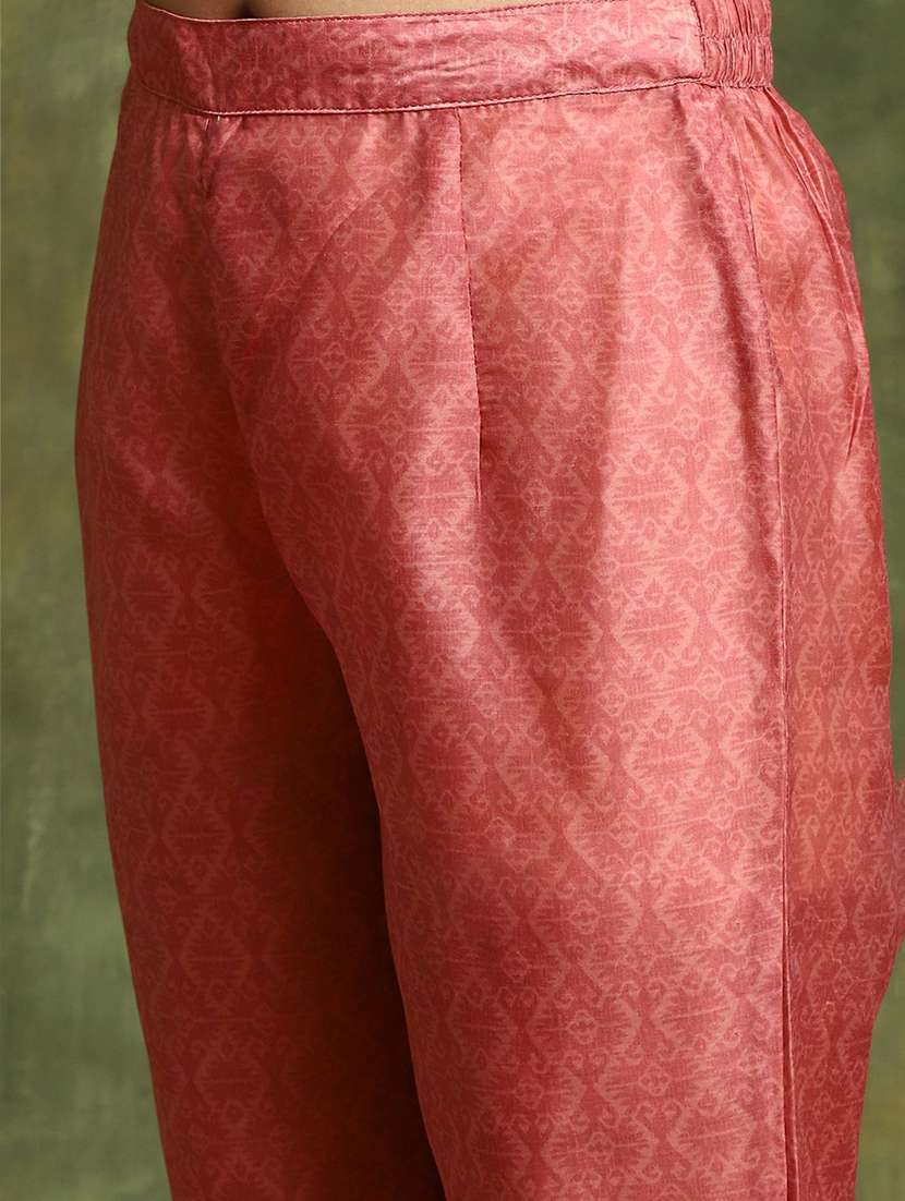 Women Self Design Sleeveless Kurta Pant Set With Dupatta - 22603469 -  Standard Image - 4