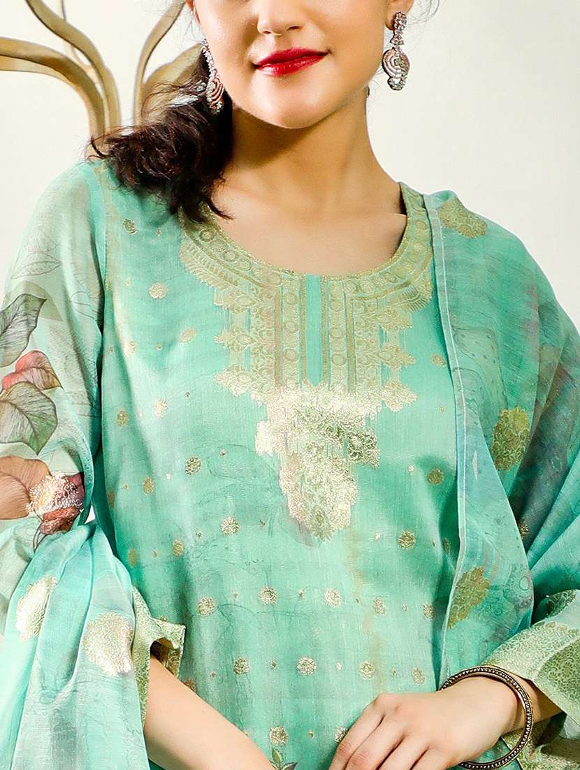 Women Printed Long Sleeves Kurta Pant Set With Dupatta - 22603609 -  Standard Image - 4