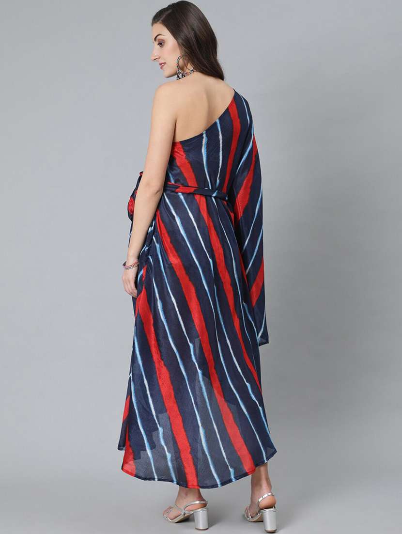 Women Printed One Shoulder Maternity Dress - 22603662 -  Standard Image - 4