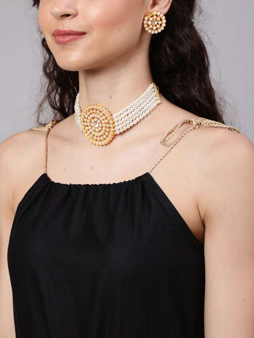 Women Embroidered Halter Neck Fit And Flare Dress - 22603698 -  Standard Image - 1