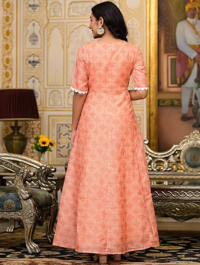 women self design short sleeves kurta dupatta set - 22603712 -  Standard Image - 4