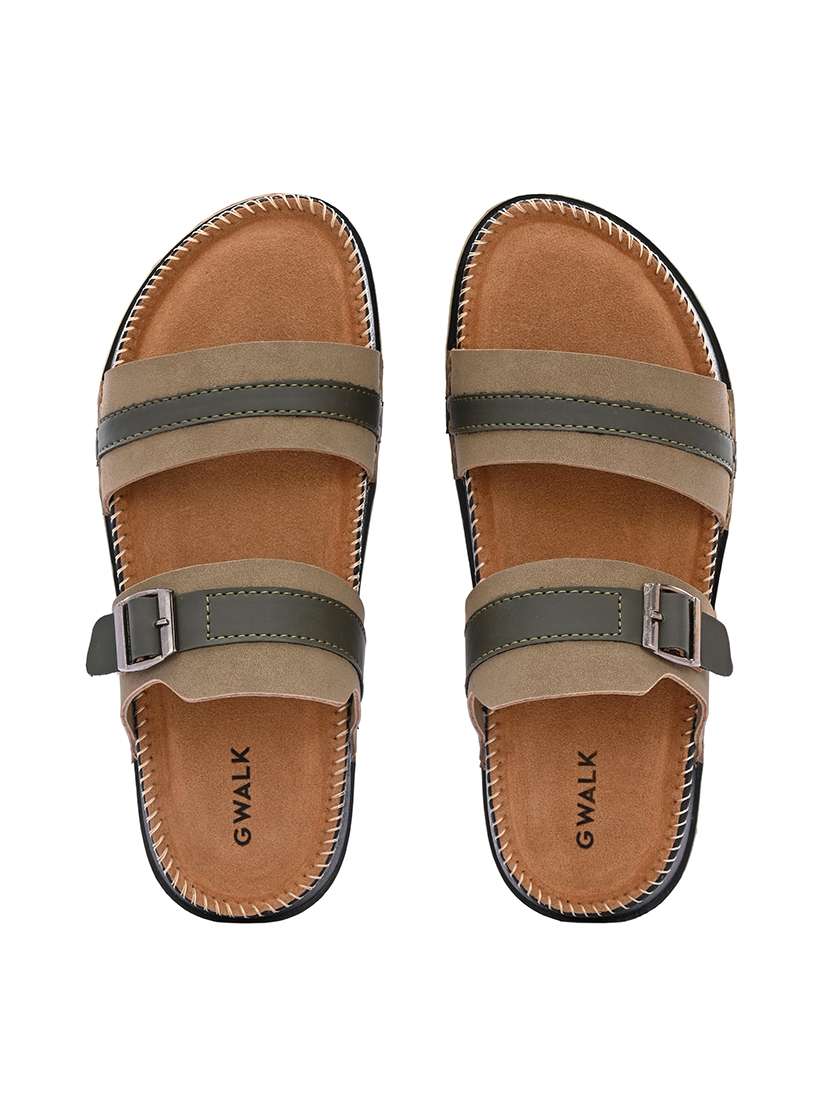 Men Colourblocked Slip On Sandal - 22604004 -  Standard Image - 4
