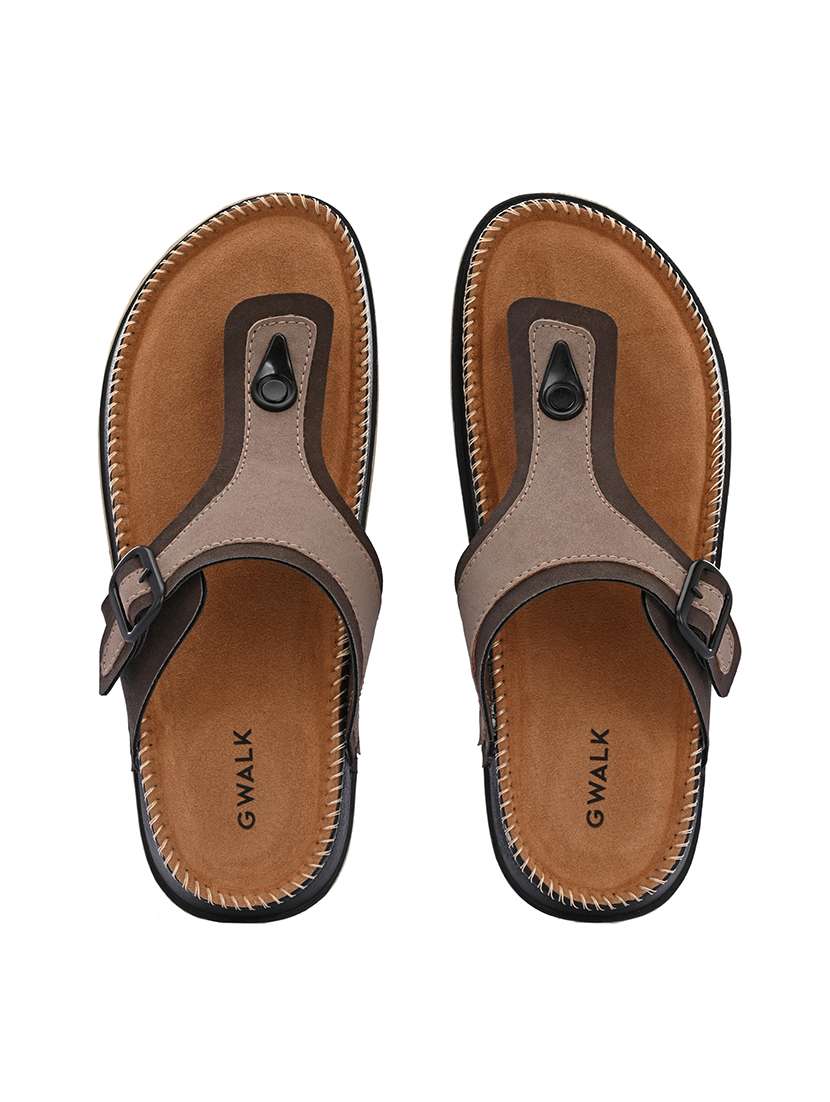 men colourblocked toe separator sandal - 22604006 -  Standard Image - 4