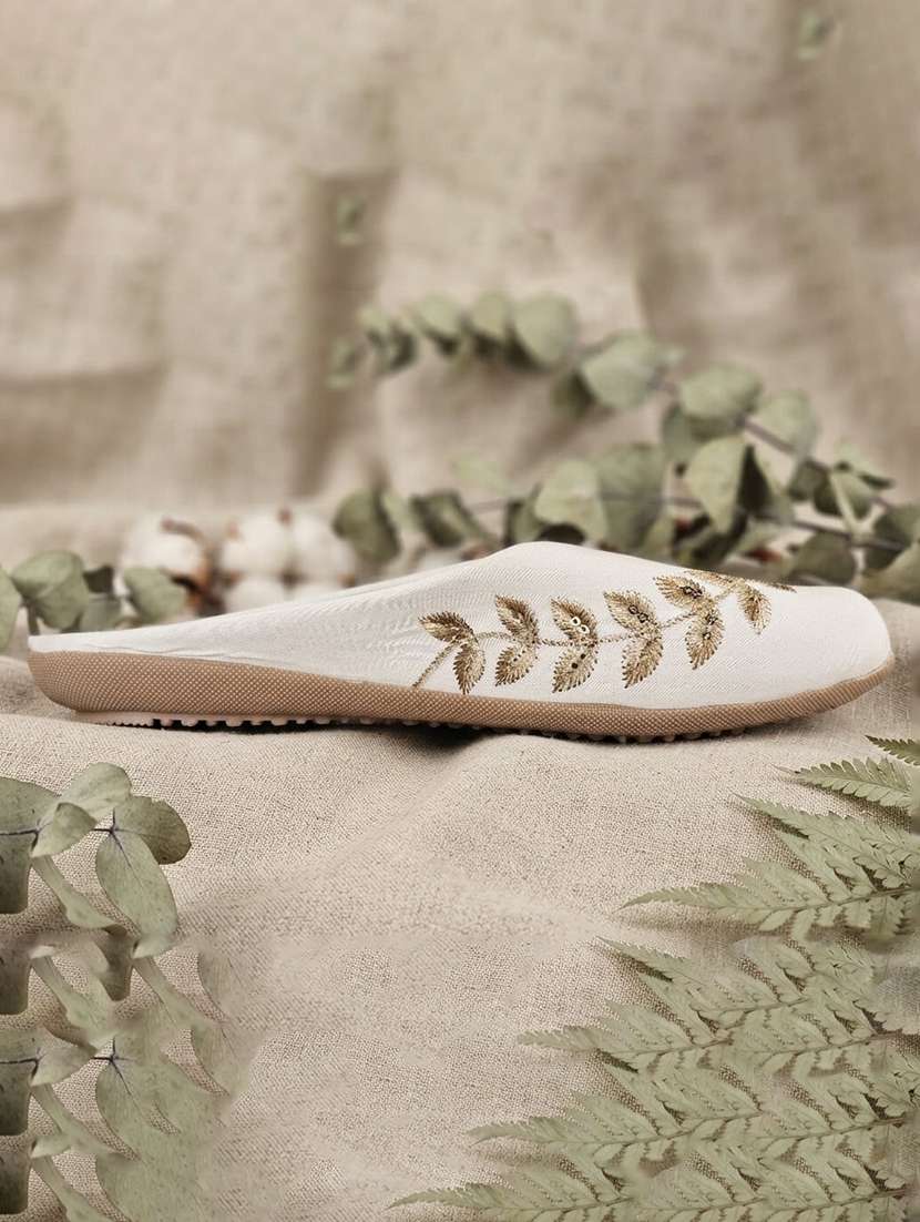 women embroidered slip on mules - 22604027 -  Standard Image - 1