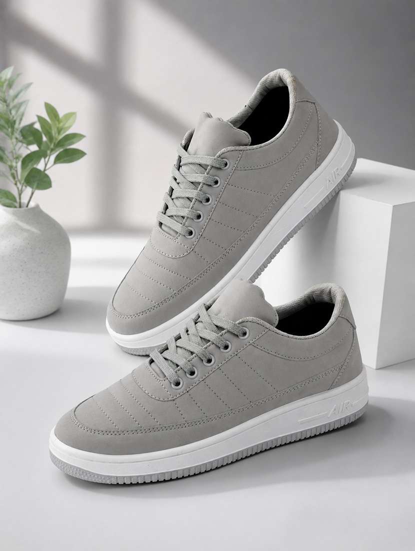Men Textured Lace Up Casual Shoes - 22604297 -  Standard Image - 1