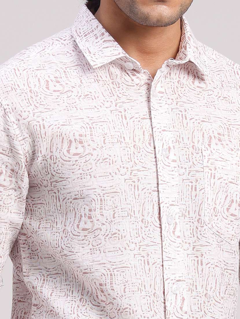 Men Printed Collared Slim Fit Casual Shirt - 22604525 -  Standard Image - 1