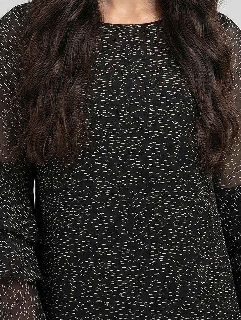Women Printed Bell Sleeves Sheath Dress - 22604791 -  Standard Image - 1