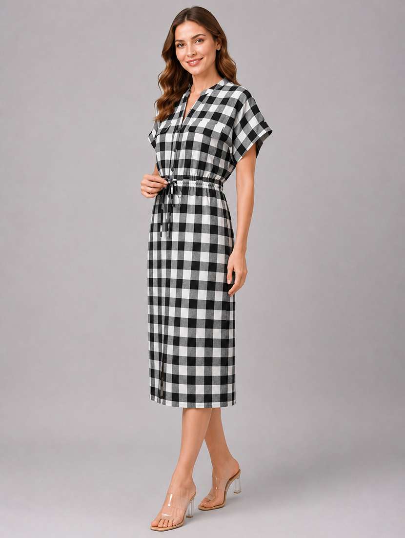 Women Printed Short Sleeves Sheath Dress - 22606021 -  Standard Image - 4