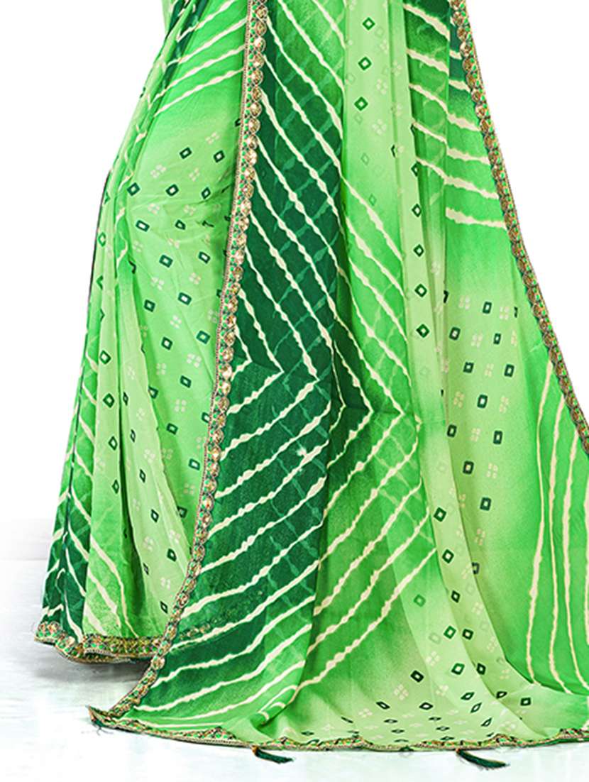 Women Printed Casual Wear Saree With Blouse - 22606438 -  Standard Image - 1