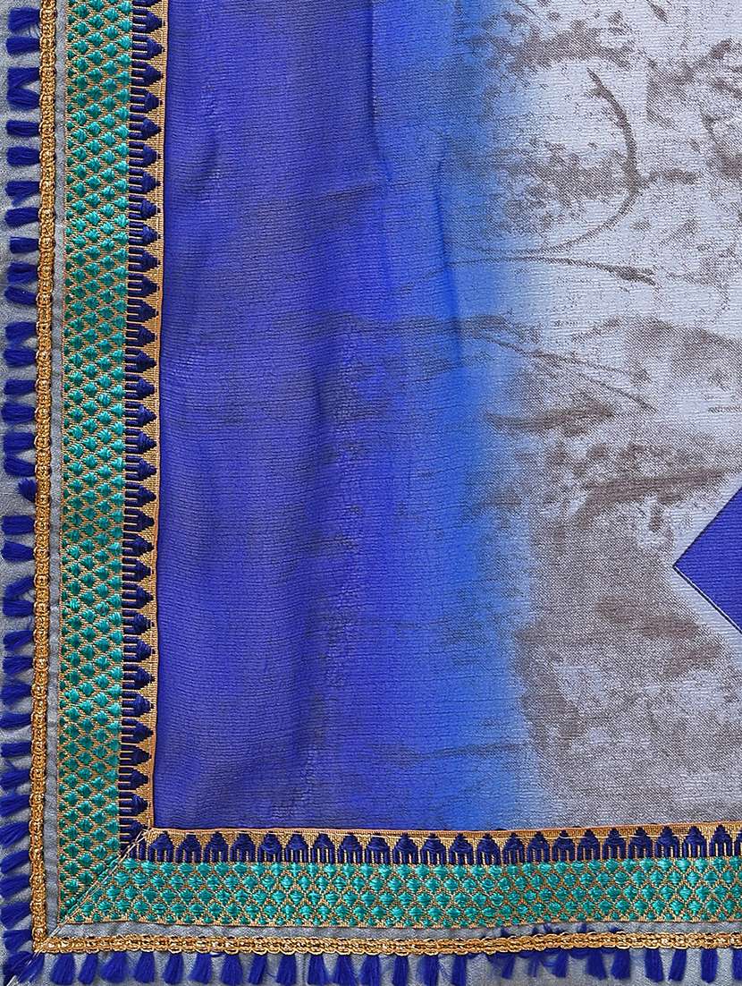 women printed casual wear saree with blouse - 22606464 -  Standard Image - 4
