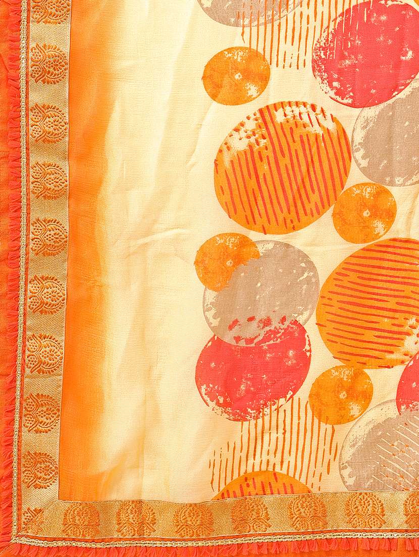 women printed casual wear saree with blouse - 22606467 -  Standard Image - 4