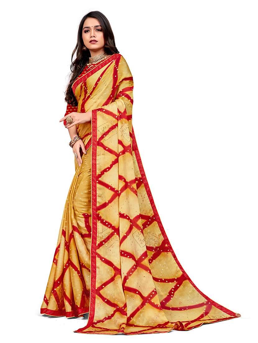 women printed embellished saree with blouse - 22606724 -  Standard Image - 1