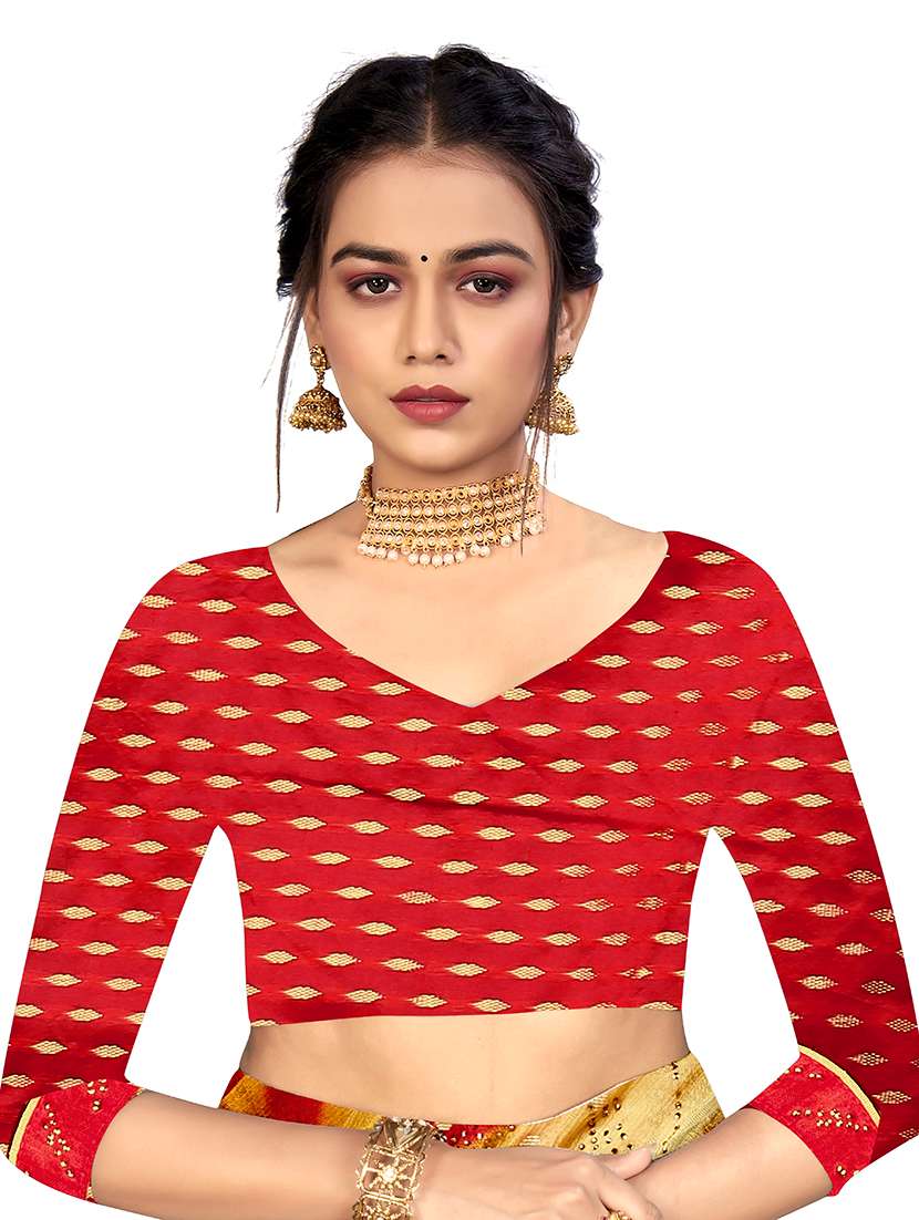women printed embellished saree with blouse - 22606724 -  Standard Image - 4