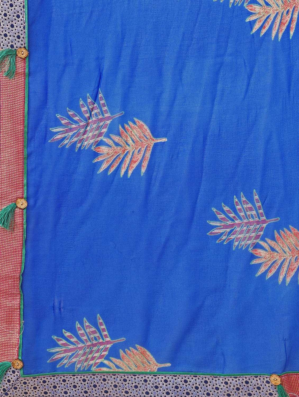 women printed half & half saree with blouse - 22606781 -  Standard Image - 4