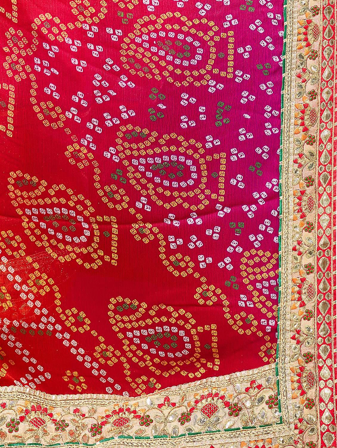 Women Bandhani Printed Half & Half Saree With Blouse - 22606808 -  Standard Image - 4