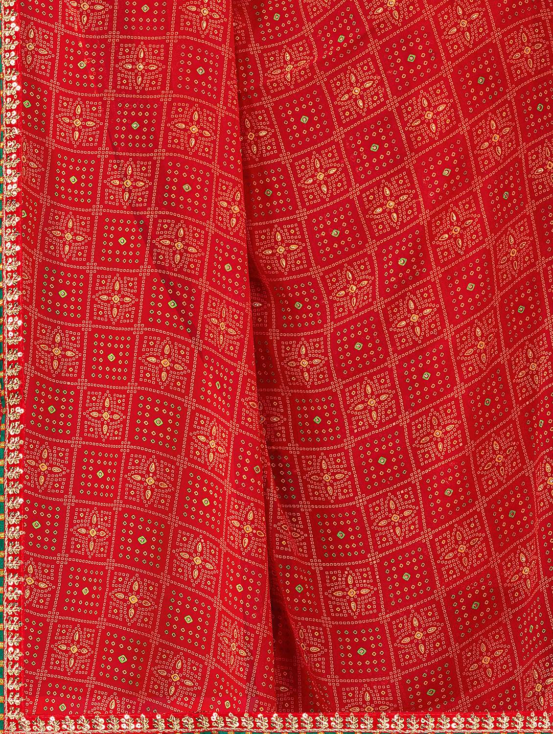 Red Georgette Printed Saree With Blouse - 22606834 -  Standard Image - 1