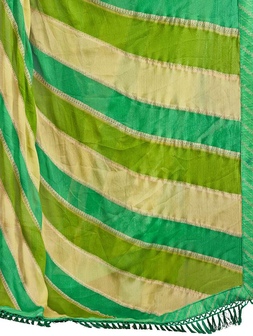 women leheriya printed saree with blouse - 22606855 -  Standard Image - 1
