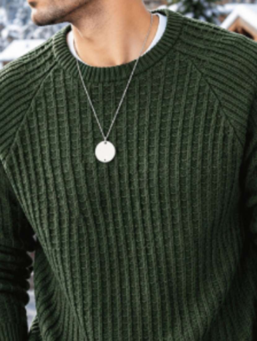 men self design raglan sleeve regular fit pullover - 22608193 -  Standard Image - 1