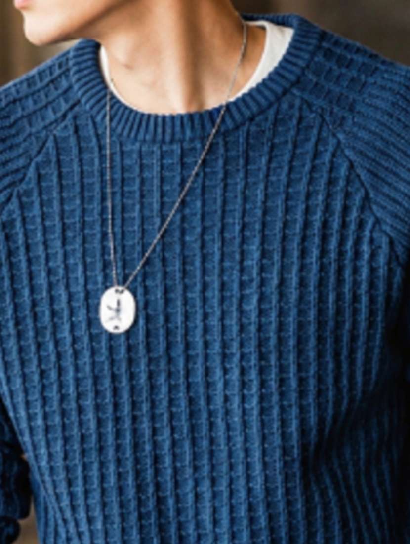 men self design raglan sleeve regular fit pullover - 22608196 -  Standard Image - 1