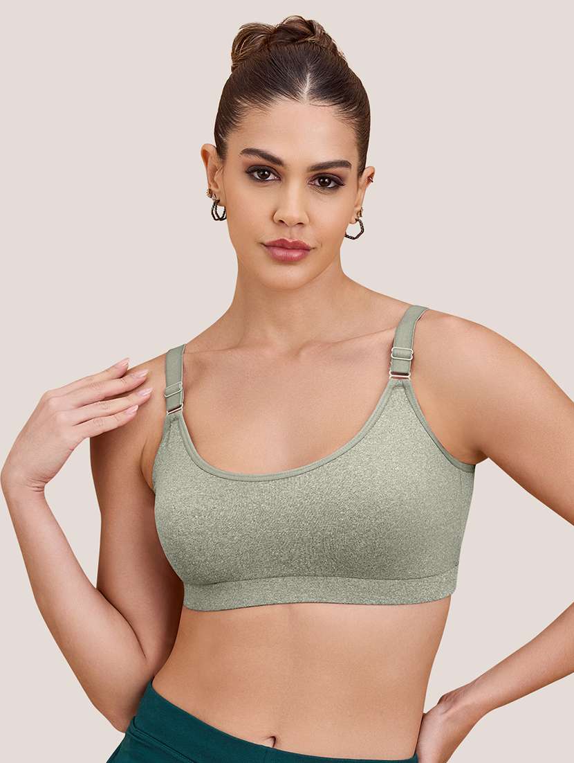 women pack of 3 solid full coverage sports bra - 22608458 -  Standard Image - 1