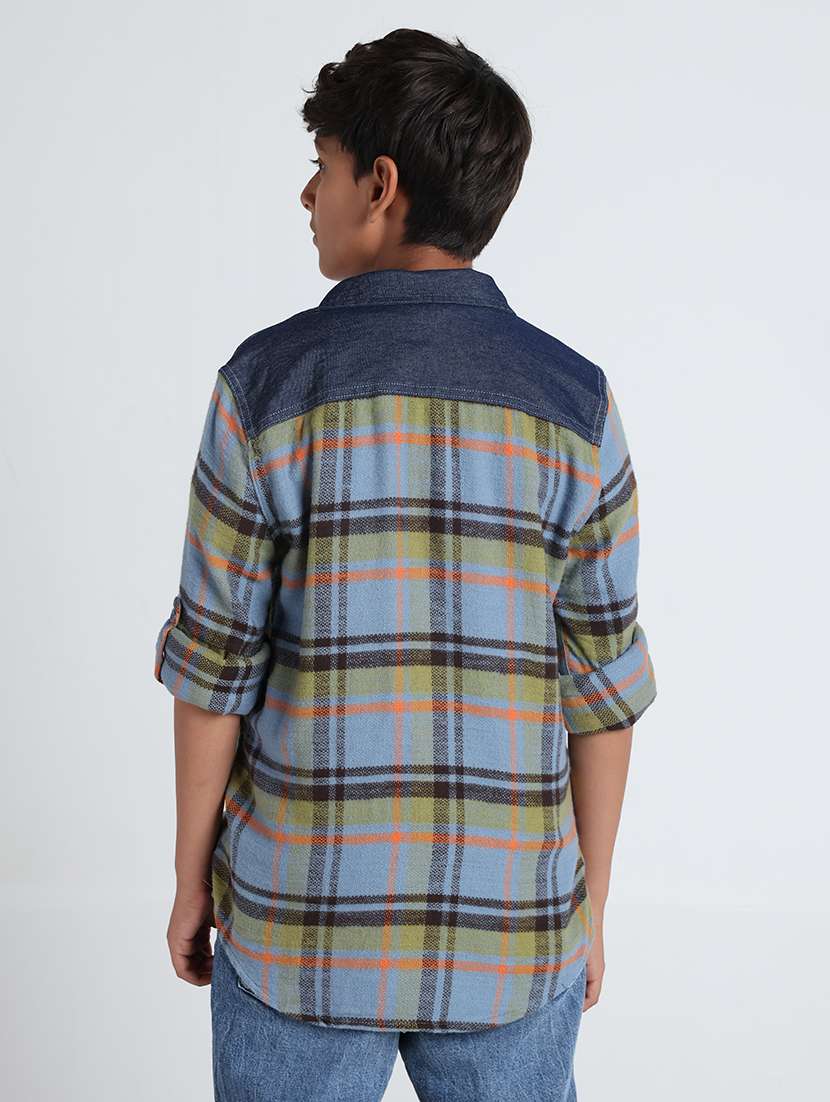 boys printed long sleeves regular fit shirt - 22608734 -  Standard Image - 4