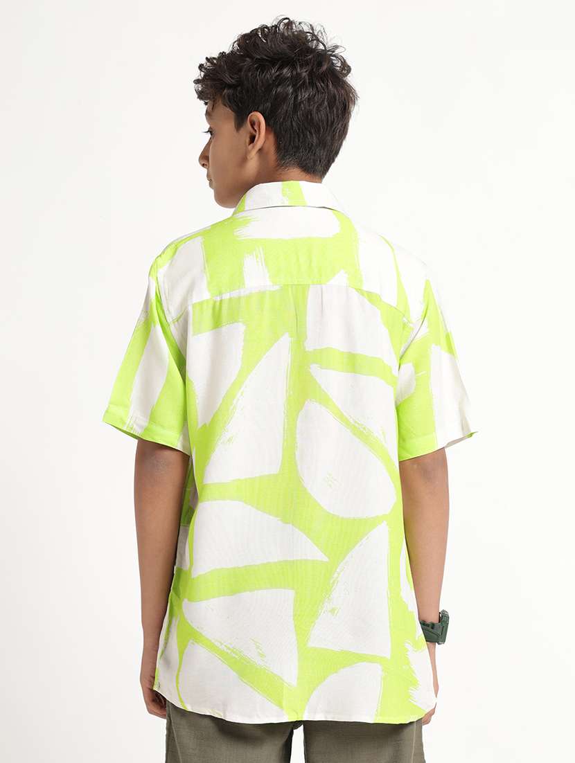 boys printed shirt sleeves regular fit shirt - 22608737 -  Standard Image - 4
