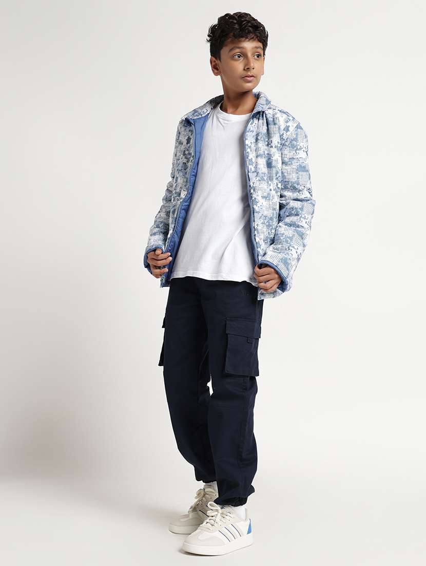 boys printed long sleeves reversible jacket - 22608745 -  Standard Image - 6