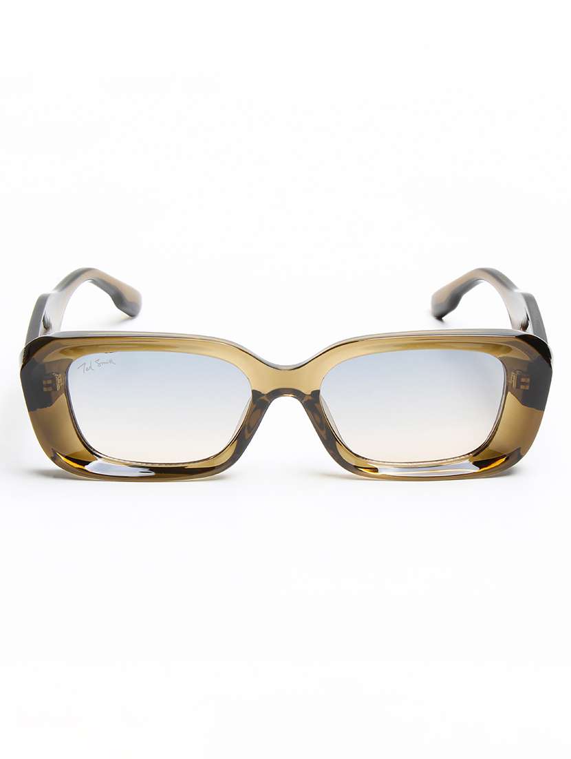 ted smith unisex brown premium italian acetate sunglasses with polarized lenses. - 22608804 -  Standard Image - 1