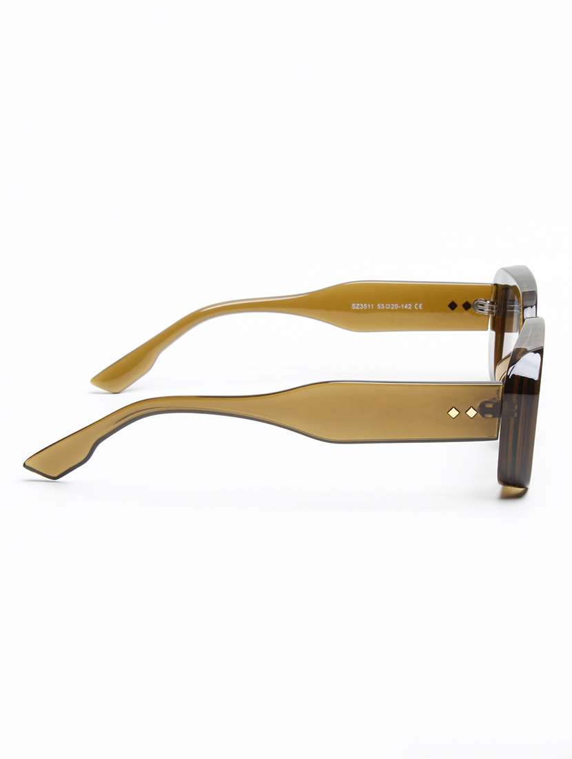 ted smith unisex brown premium italian acetate sunglasses with polarized lenses. - 22608804 -  Standard Image - 4