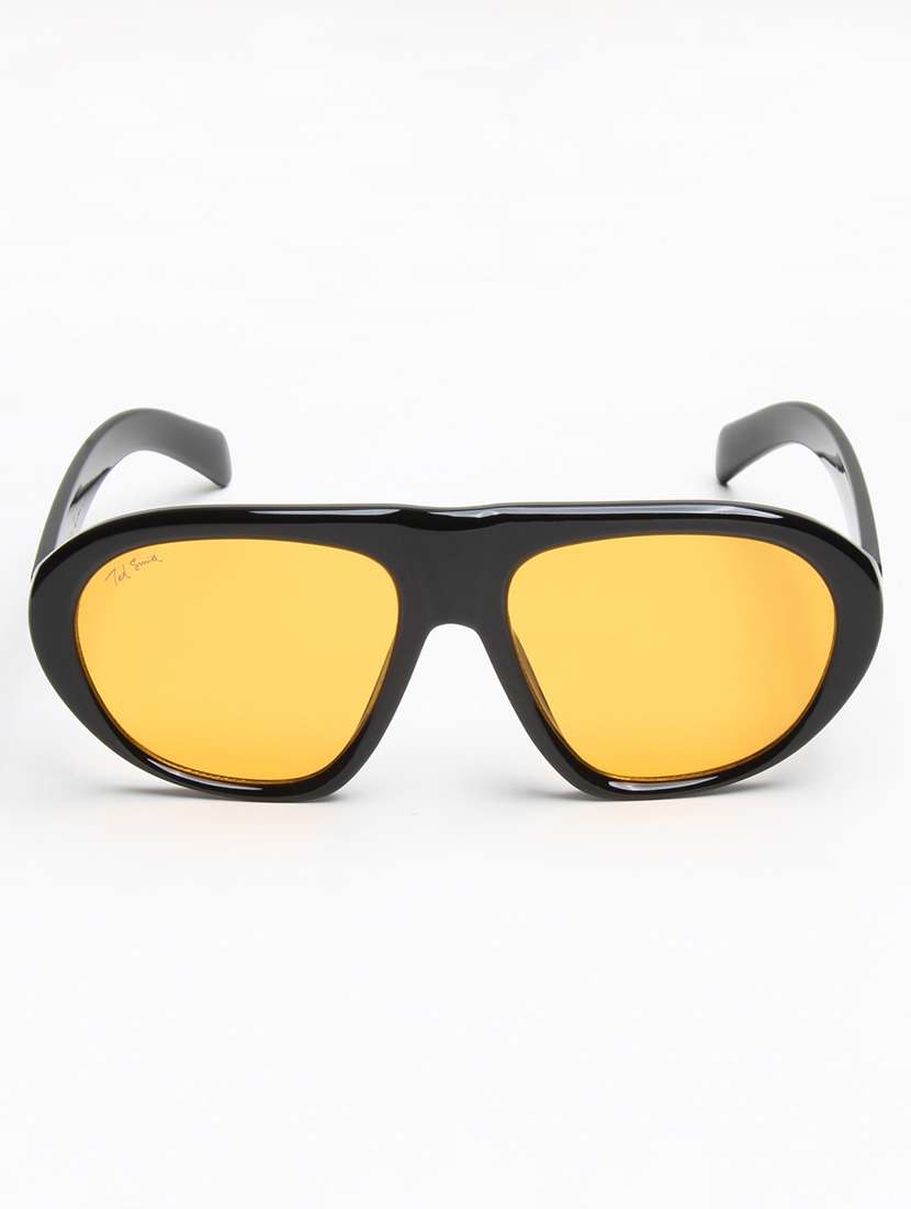 ted smith unisex black premium italian acetate sunglasses with polarized lenses. - 22608807 -  Standard Image - 1