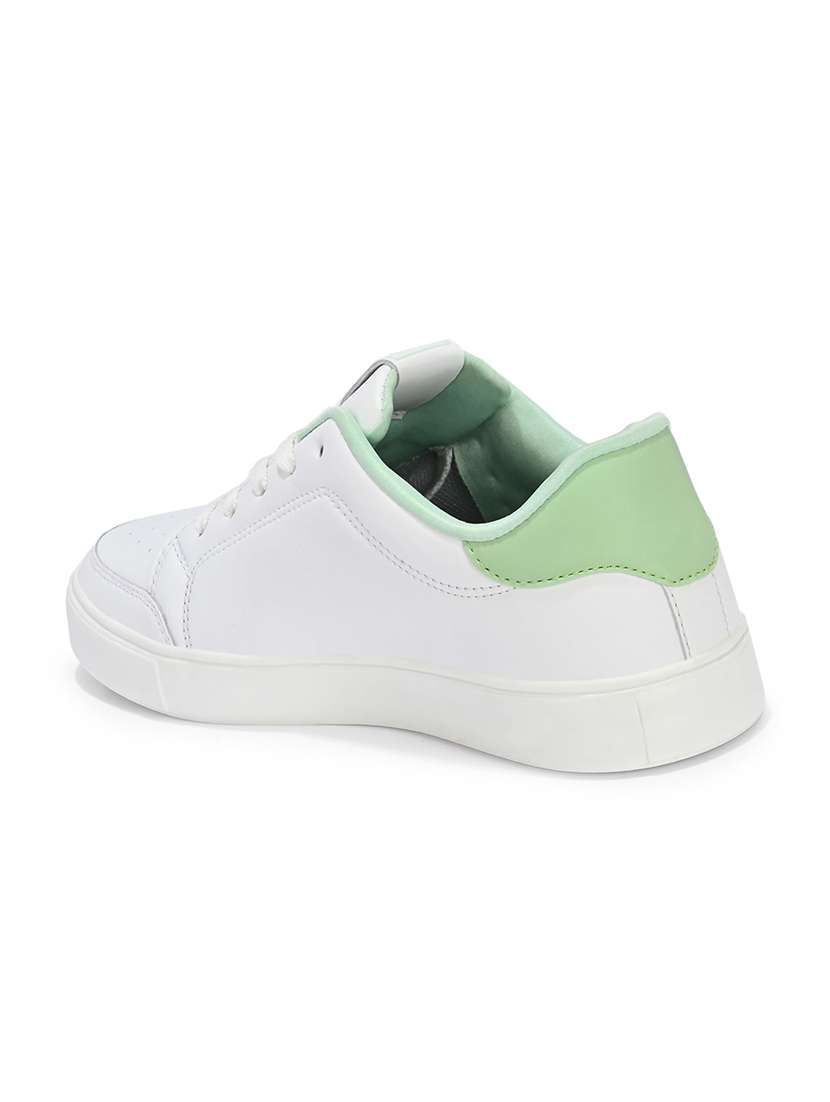 women solid lace up sneaker - 22608824 -  Standard Image - 4